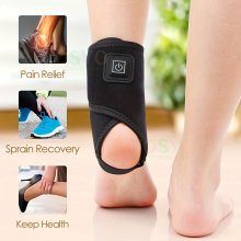 1pc Hot Compress Heating Knee Pad 3 Level Temperature Adjustment 360-degree Surround design Bare Foot Protection Pain Relieve For Sports Fitness Health Recovery
