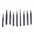 10PCS ESD Tweezer Anti-static Stainless Steel Precisiion Tweezers for Electronics Nail Beauty COD