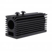 58x22x27mm Black 12mm Aluminum Heat Sink Groove Fixed Radiator Seat Cooling Heat Sink for 12mm Laser Diode Module COD