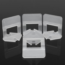 100Pcs 1.5mm White Ceramic Tile Tiling Accessibility Spacer Plastic Clip COD