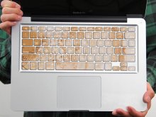 PAG Yellow Marble Plate PVC Keyboard Bubble Free Self-adhesive Decal For Macbook Pro 13 15 Inch COD