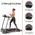 [USA Direct] FYC JK-1608-2 Folding Treadmill 2.5HP Motor 12km/h Max Speed 120kg Weight Capacity Remote Control LED Display Installation-free Running Fitness for Home Gym Workouts
