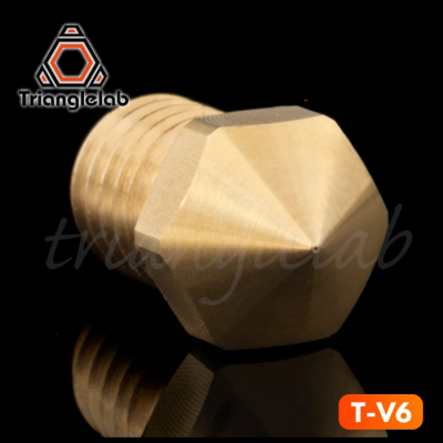 Trianglelab® / Dforce® T-V6 Brass Nozzle V6 Nozzle for 3D printers hotend M6 Thread for E3D Nozzles hotend titan extruder COD