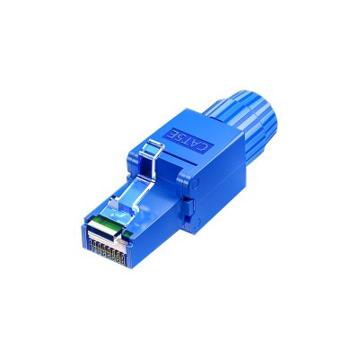 SAMZHE CAT5E/CAT6 RJ45 Connector Non-hit Network Crystal Head Thickened Gold-plated Unshielded Gigabit Network Cable Connector COD