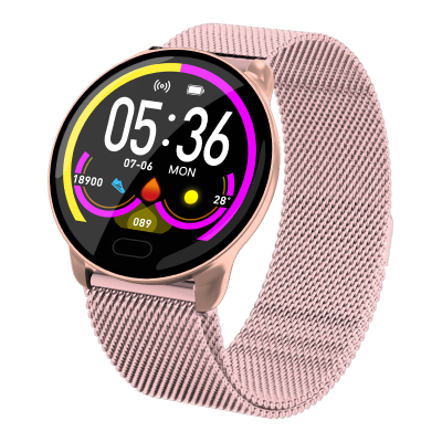 Bakeey K9 All-day Blood Pressure O2 Monitor Motion Tracking Music Brightness Control Fashion Smart Watch COD