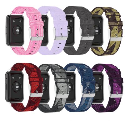 Bakeey Multi-color Nylon Braided Replacement Strap Smart Watch Band For Huawei Watch Fit COD