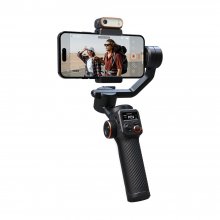 HOHEM M6 Mobile Phone Anti-shake Gimbal Magnetic Suction AI follow-up Infinite rotation Fill Light OLED Large-screen Display 400g Load-bearing Handheld Live Shooting Stabilizer