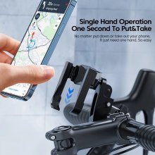 Essager Bicycle Phone Holder Holder Bike Handlebar Clip Stand GPS Motorcycle Mount Bracket for iPhone 14 Pro Max for Xiaomi for Samsung COD