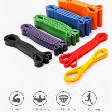 2080 x 4.5mm Yoga Tension Straps Exercise Gym Sports Elastic Bands Fitness Resistance Bands COD