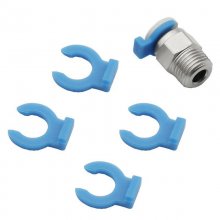BUJIATE® 1Pcs Blue Buckle pc4-01/pc4-m6 Pneumatic Connector for 4mm Teflons Tube Fixed for 3D Printer Accessories COD
