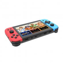 POWKIDDY X51 32GB 64GB 6000 Games Handheld Game Console CPS FBA FC GB FC MD PS1 5 Inch Large Screen Children Gift Toy Game Player Supports Dual Controllers TV Output