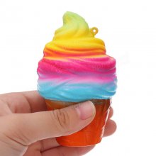 YunXin Squishy Ice Cream 10cm Slow Rising With Packaging Phone Bag Strap Decor Gift Collection Toy COD