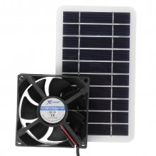 10W Portable Solar Panel Kit Dual DC 5V USB Charger Kit Solar Power Controller with Fans COD