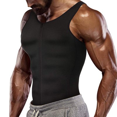 TENGOO Men Body Shaper Belt Compression Shirt Vest Corset Loss Undershirts Waist Fitness Training Clothes COD