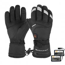 WARMSPACE 3-Modes Electric Heated Gloves Full Fingers Heating Winter Gloves Men Women Waterproof Tactical Mittens COD