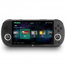HANHIBR Trimui Smart Pro 4.96Inch IPS Screen Handheld Game Console 128GB Open Source Pocket Console with Dual RGB Joystick Built-in 26 Simulators 12000 Games 5000mAh Battery Retro Video Games Console