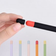 Bakeey Anti-Slip Anti-Fall Silicone Touch Screen Stylus Pen Protective Case with Cap for Apple Pencil 2nd Generation COD