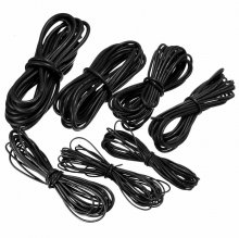 DANIU 5 Meter Black Silicone Wire Cable 10/12/14/16/18/20/22AWG Flexible Cable COD
