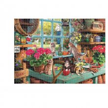 1000PCS DIY Window Sill Cat/Amalfi Paper Jigsaw Puzzle Decompression Educational Indoor Toys COD