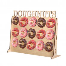 50x40 DIY Wooden Donuts Wall Stand Holds Kitchen Doughnut Storage Rack Wedding Party Decor COD