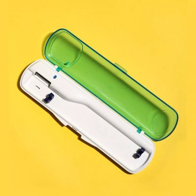 [From ] Outdoor Travel Portable Toothbrush Disinfection Case Storage Box UV Toothbrush Sterilizer Oral Hygiene Home Clean COD