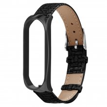 Bakeey Business Weave Textured PU Leather Watch Band Strap Replacement for Xiaomi Mi Band 6 / Mi Band 5 Non-Original COD
