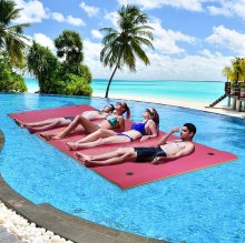HALLOLURE 12.8*5Feet Floating Water Pad 3 Layer Floating Foam Fun Mat For Water Recreation Relaxing Swimming Pool COD