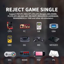 Powkiddy Y6 Portable Retro Video Game Players 2.4G Handheld 3D Dual Game Controllers Wireless Gamepad with Mini 4K TV Stick COD