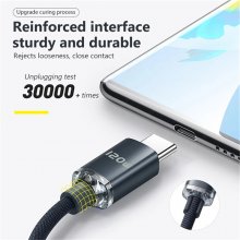 120W USB-A to Type-C Cable Fast Charging Data Transmission Tinned Copper Core Line 1M/2M Long for Huawei Mate50 for Samsung Galaxy S23 for Xiaomi 13 pro for Redmi K60 for Oppo Reno9
