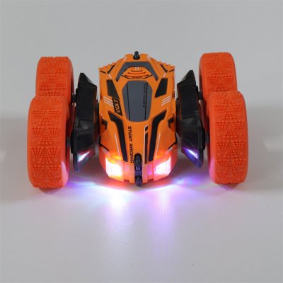 RC Stunt Car 2.4G 4WD 360° Rotate LED Lights Remote Control Off Road Double Sided Vehicles Model Kids Children Toys COD