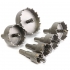6pcs 22mm-65mm Stainless Steel Carbide Tip Metal Alloy Drill Bits Hole Saw Cutter Set COD
