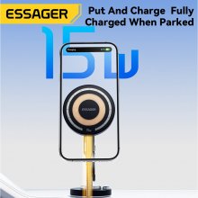 ESSAGER QH-AKD111 15W Wireless Charging Car Magnetic Holder for Smart Phones for iPhone 15 14 13 for Huawei Mate60 Pro for Xiaomi 14pro for Oppo Find X7
