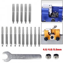 Chainsaw Sharpener Parts Diamond Coated Grinding Head Cylindrical Burr 4 5 6mm For Portable Hand Chain Grinder COD