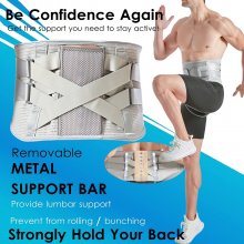 2023 Back Support Belt Widen Comfort Anti-Skid Waist Spine Protection for Sport Injury Recovery COD