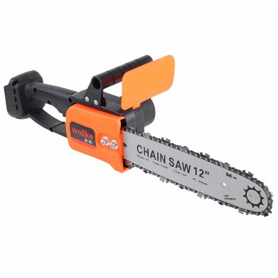 Wolike 3000W 388VF 12 Inch Portable Electric Saw Pruning Chain Saw Rechargeable Woodworking Power Tools Wood Cutter W/ 1/2 Battery EU/US Plug COD