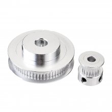 TWO TREES® 60Teeth 8mm Bore Diameter + 20Teeth 5mm Bore GT2 Timing Belt Pulley with 6mm Timing Belt for 3D Printer COD