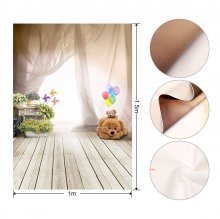 (Clearance Price)3x5FT Vinyl Kids Child Photography Backdrop Ballon Bear Curtain Photo Background COD