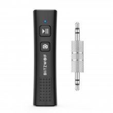 BlitzWolf® BW-BR0 Wireless V5.0 USB Audio bluetooth Receiver 2 in 1 Mini Stereo Audio 3.5mm Jack For TV PC Car Kit Wireless Adapter COD