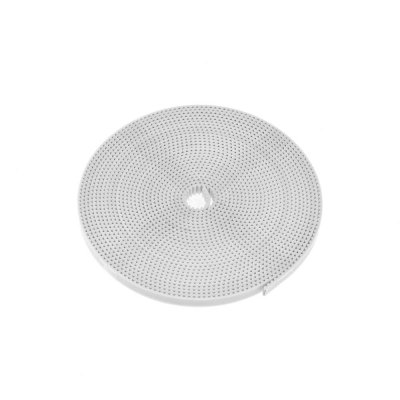 TWO TREES® 6mm/10mm Width PU White Timing Belt fiberglass Synchronous Belt with Steel Core 10M Long for 3D Printer COD