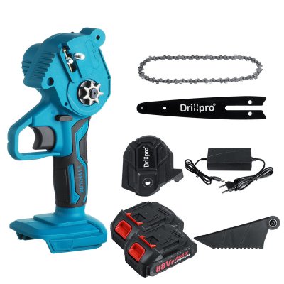 Drillpro 6 Inch Electric Chain Saw Portable Woodworking Tool Wood Cutter W/ 1 or 2pcs Battery For Makita COD