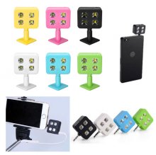 Portable 4 LED Enhancing Flash Fill Light For iPhone Universal Smartphone Selfie Stick COD