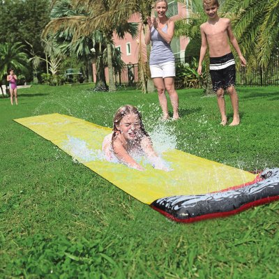Single Sheet Sprinkler Surfboard Children\'s Waterslide Surfboard Outdoor Summer Water Play Toys COD