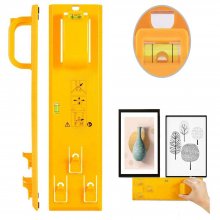Drillpro Multi-function Level Ruler 34.9x9x4.9CM Bubble Level Measuring Tool Picture Frame Hanger COD