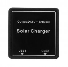 DIY Solar Wire Box 5-20V to 5V 3A Regulator Solar Double USB Junction Box For Solar Panel COD
