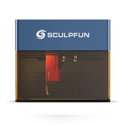 SCULPFUN iCube 3W Laser Engraver Portable Laser Engraving Machine with Smoke Filter Temperature Alarm 130x130mm Engraving Area COD