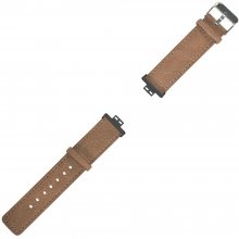20mm Soft Retro Texture Leather Watch Strap Watch Band for HUAWEI WATCH FIT COD