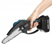 Drillpro 1200W 4In/6In Electric Saw Cordless Mini Rechargable Chain Saw Wood Cutter Fit Makita COD
