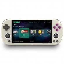 HANHIBR Trimui Smart Pro 4.96Inch IPS Screen 256GB Handheld Game Console Open Source Built-in 26 Simulators 13000 Games 5000mAh Battery Retro Video Games Console with RGB Dual Joystick