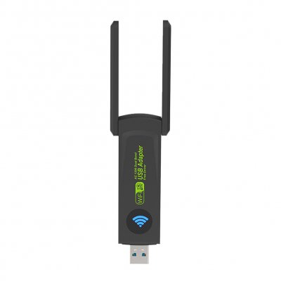 1300M USB3.0 WiFi Adapter 2.4G/5GHz Wireless Dual Band Wi-Fi Dongle Network Card Receiver for PC Desktop Laptop COD