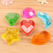 6PCS Crystal Slime Diamond Star Heart Moon Simulated Mud Jelly Plasticine Stress Relief Gift Toy COD